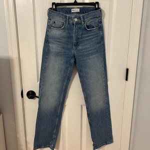 ZARA STRAIGHT LIGHT NAVY JEANS